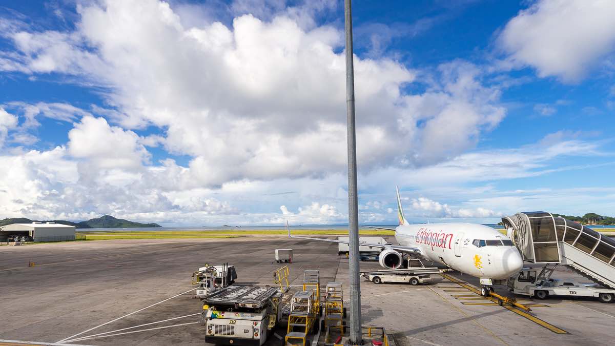 The plane is about to fly